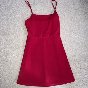 Red sun dress